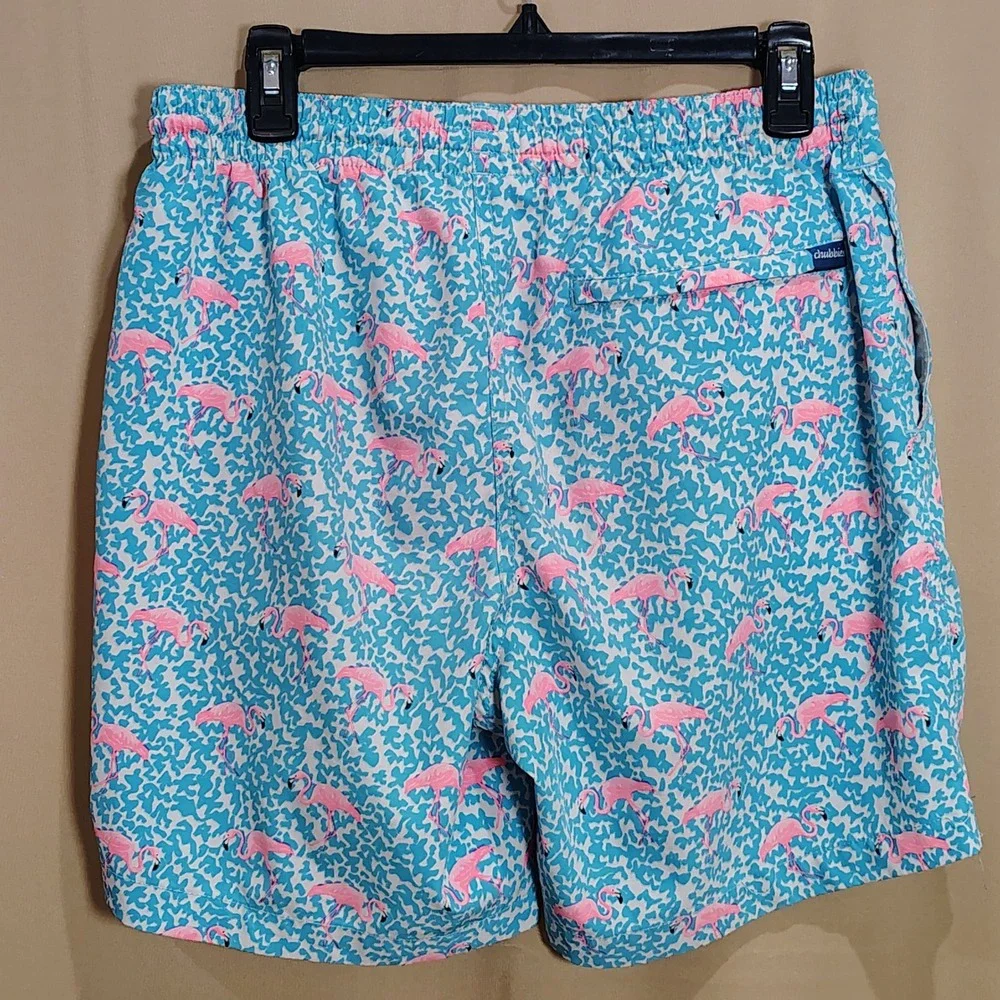 Chubbies The Domingos Are Flamingos Men Small Swim Trunks 7